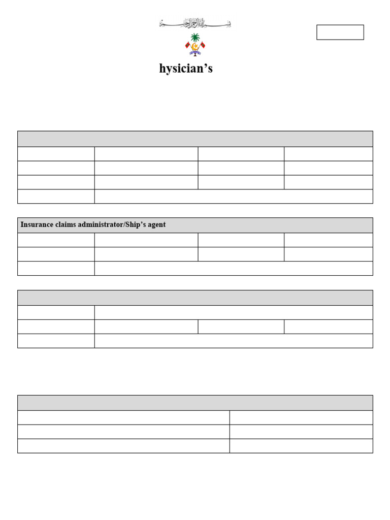 IBH 009 Primary Physicians Report Form33 | PDF