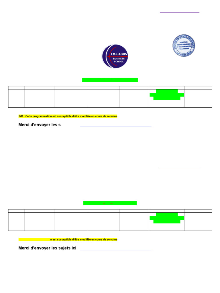 Programmation Master 2023-2024 du 25 au 30 nov | PDF | Normes ...