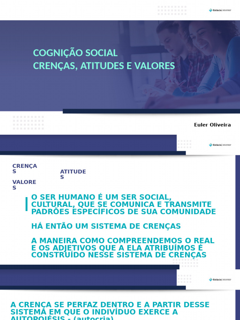 Crenças e Valores na Cognição Social | PDF | Humano | Cognição
