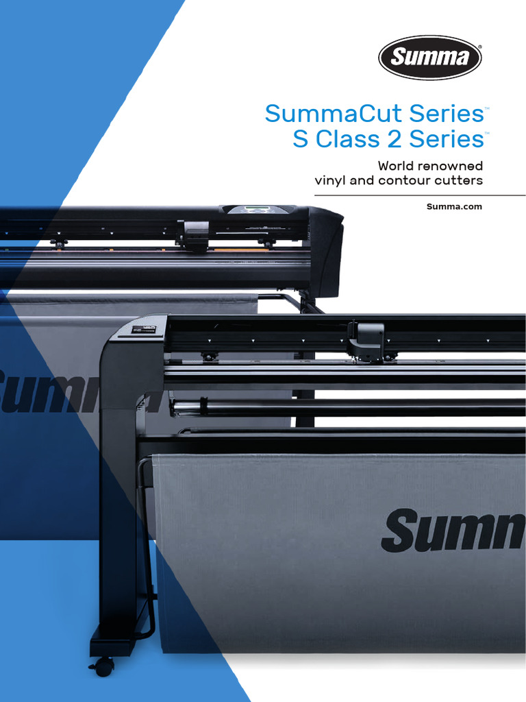 Summa Rollcutter Brochure Lowres en | PDF | Printer (Computing) | Knife