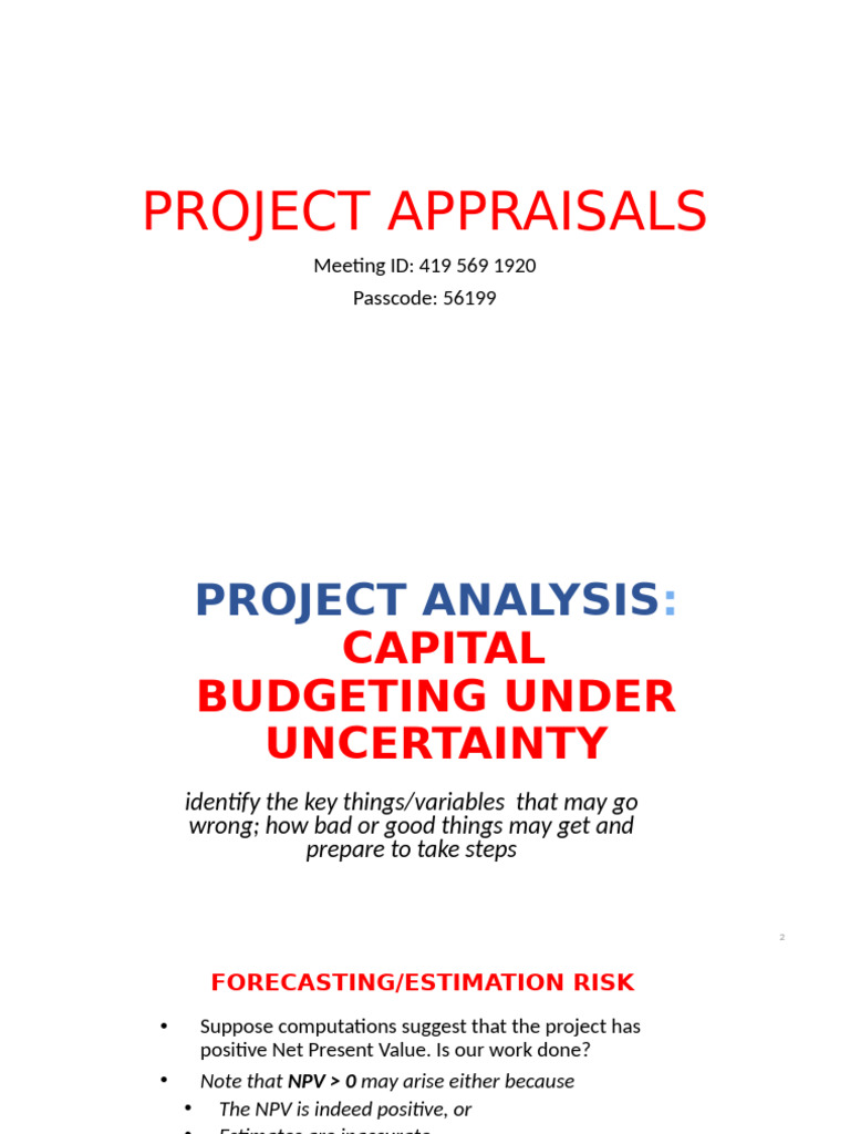 PROJECT ANALYSIS & Economic Analysis Students B | PDF | Debt | Equity ...