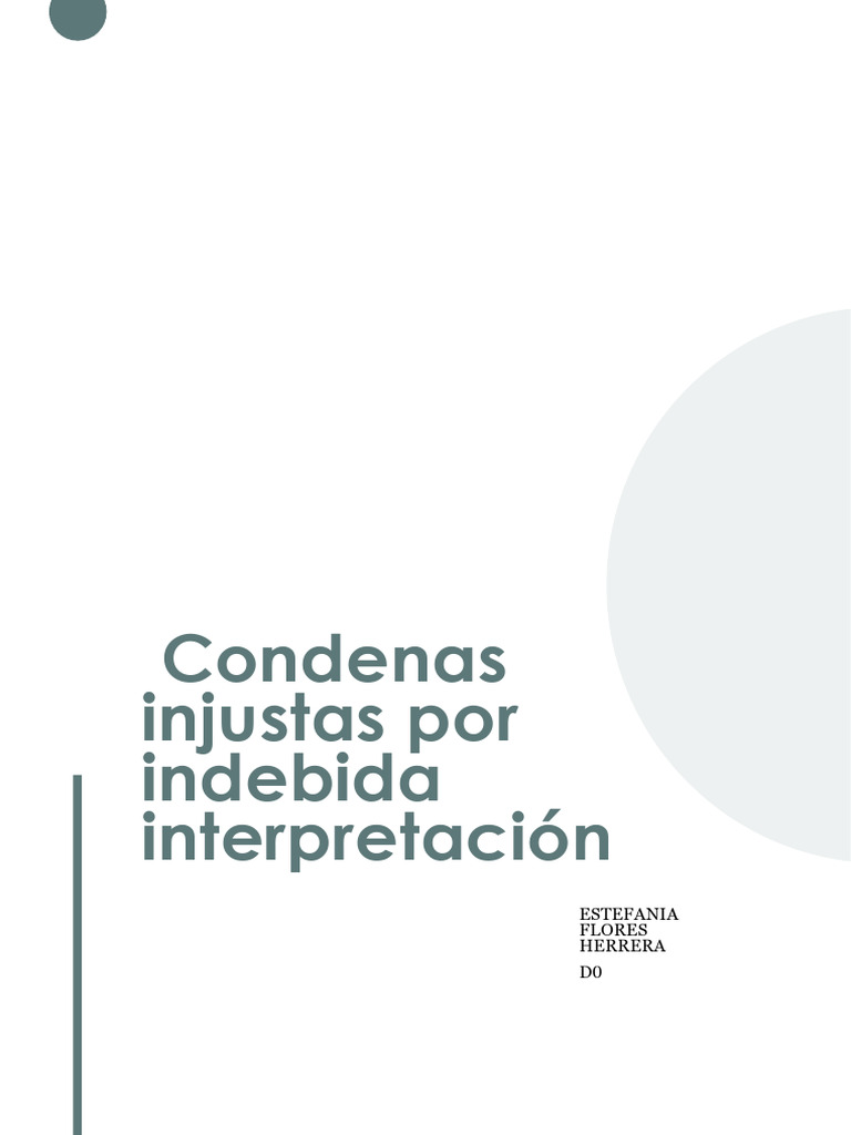 Condenas Injustas: Errores Jurídicos | PDF | Justicia | Crimen y violencia