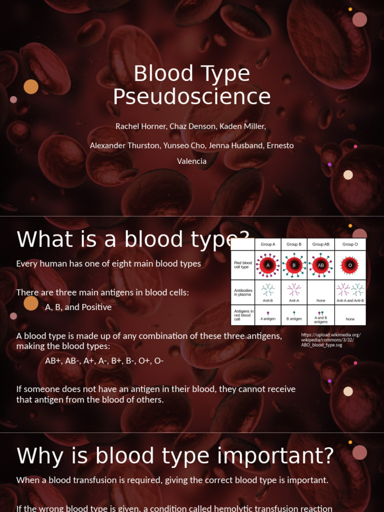 Understanding Blood Types and Pseudoscience | PDF | Blood Type ...