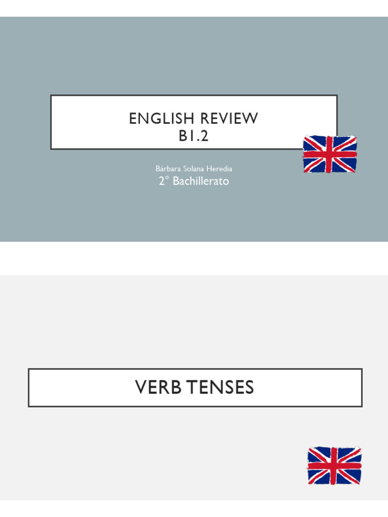 B1.2 English Review Guide | PDF | Language Mechanics | Grammar