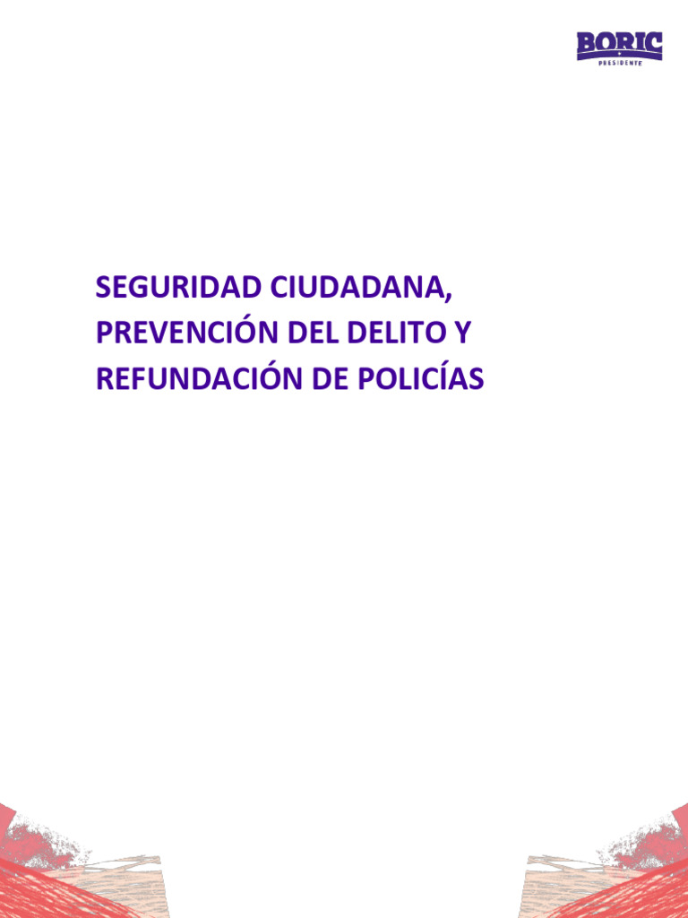 30 - Seguridad Ciudadana, Prevención Del Delito y Refundación de ...