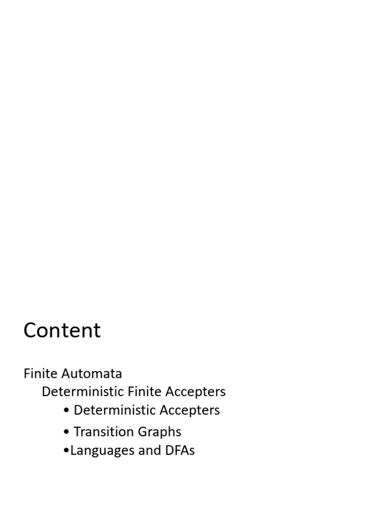 2.1 DFA | PDF | Formal Methods | Models Of Computation