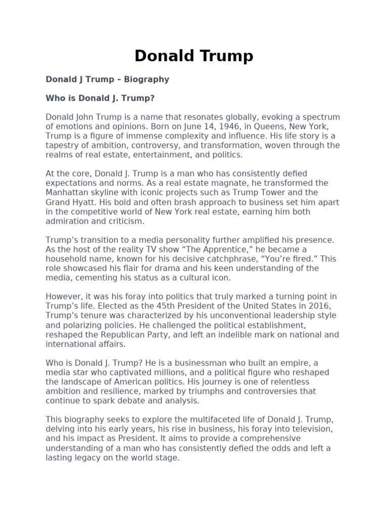 Donald Trump PDF Donald Trump American Government(02)