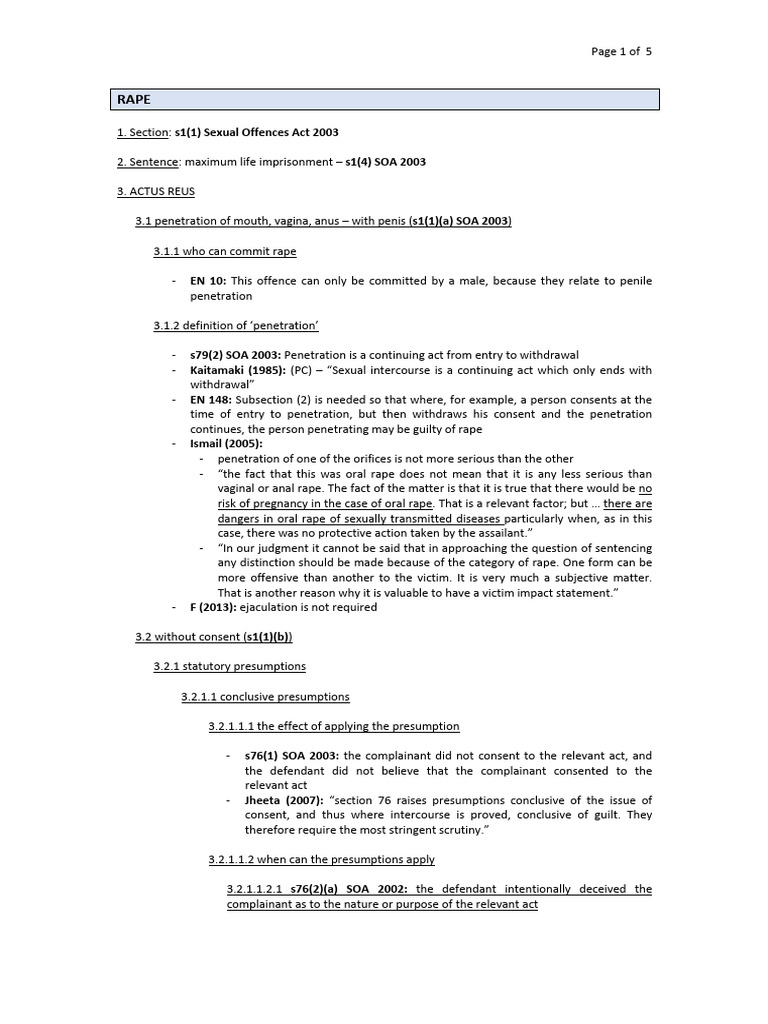 Rape | PDF | Rape | Justice