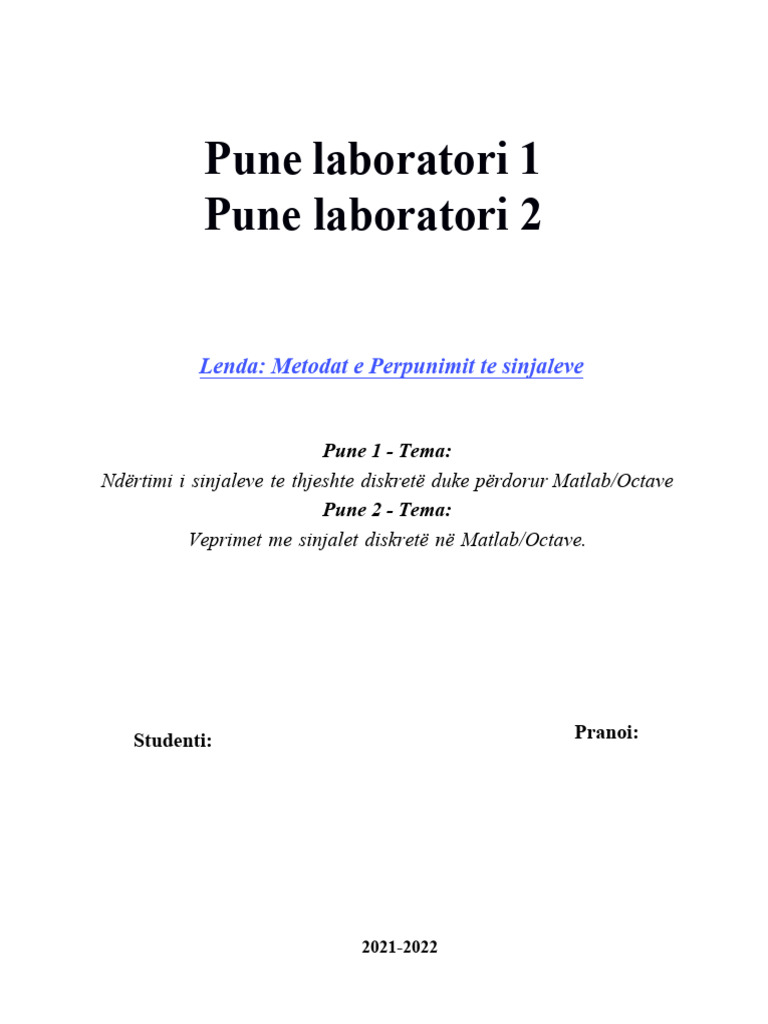 Laborator 1 & 2 | PDF