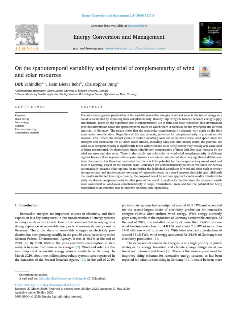 2020_Energy Conversion and Management | PDF | Wind Power | Renewable Energy