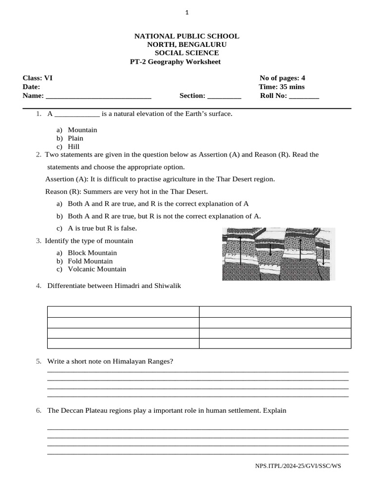 assignment_1733204126 | PDF | Mountains | Earth Sciences