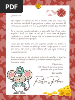Carta Del Ratoncito Pérez para Editar e Imprimir - 2 | PDF