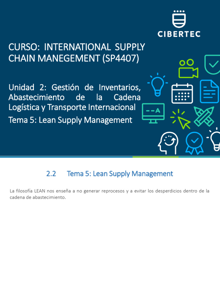Lean Supply Chain Management: Claves y Desperdicios | PDF | Cadena de ...
