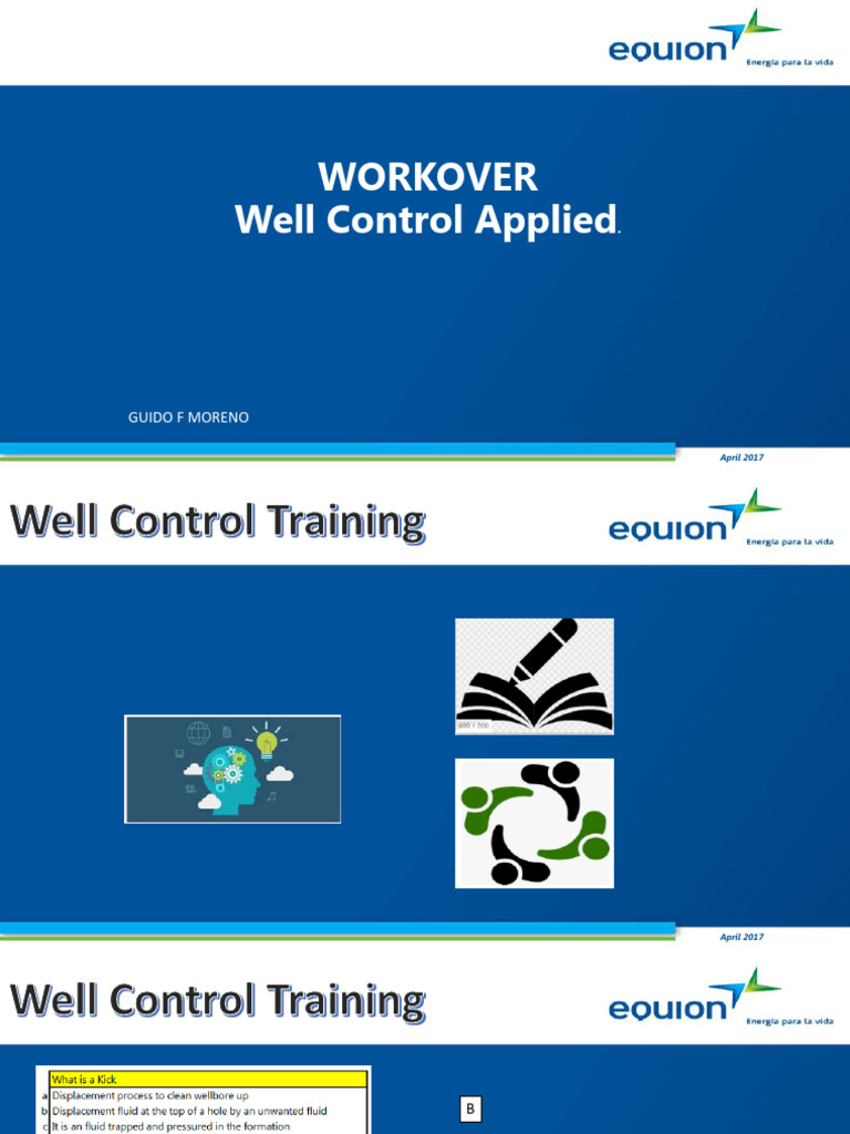 Well Control Training Overview | PDF | Fluid Mechanics | Pressure