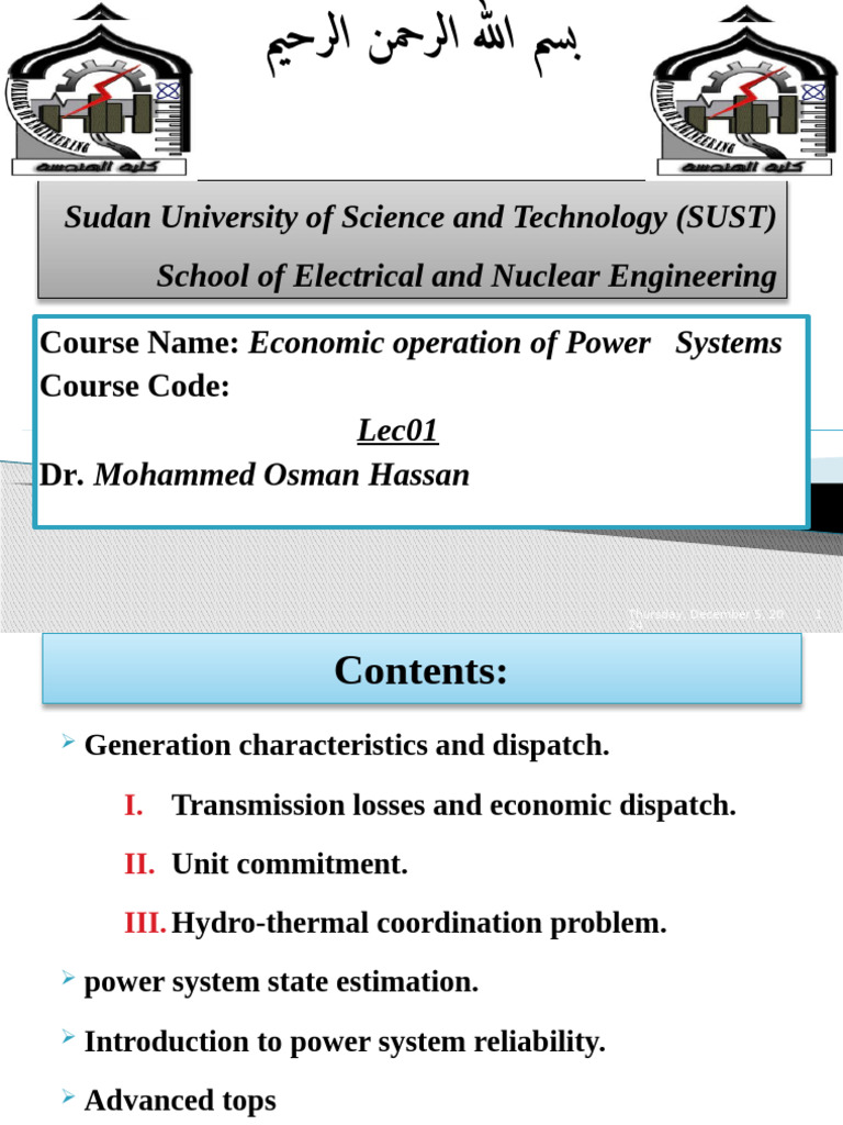 Economic operation of Power Systems-lec01 | PDF | Nature | Energy ...