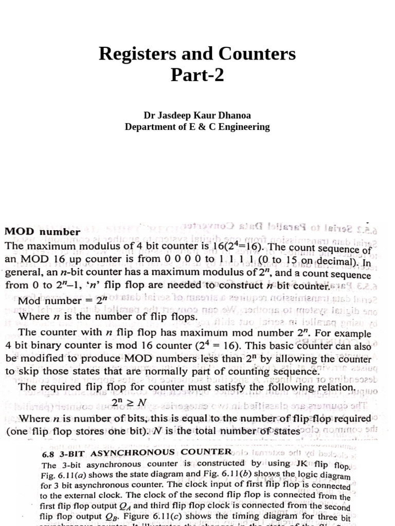 MOD 5 Counter Design with JK Flip Flops | PDF