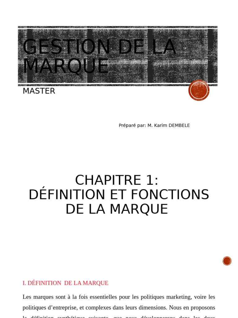 Définition et fonctions de la marque | PDF | Marque | Logos
