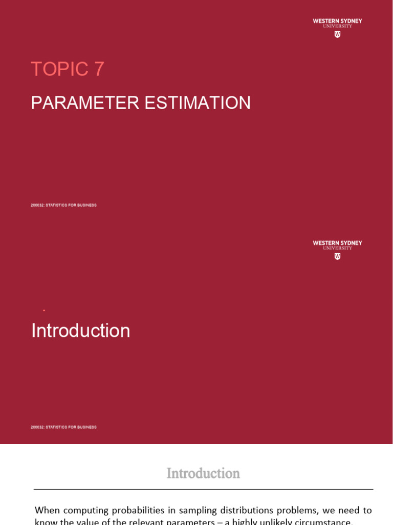 Module 06 - One Population Parameter Estimation - Topic 4A | PDF ...