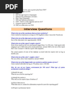 Consolidated Interview Q's