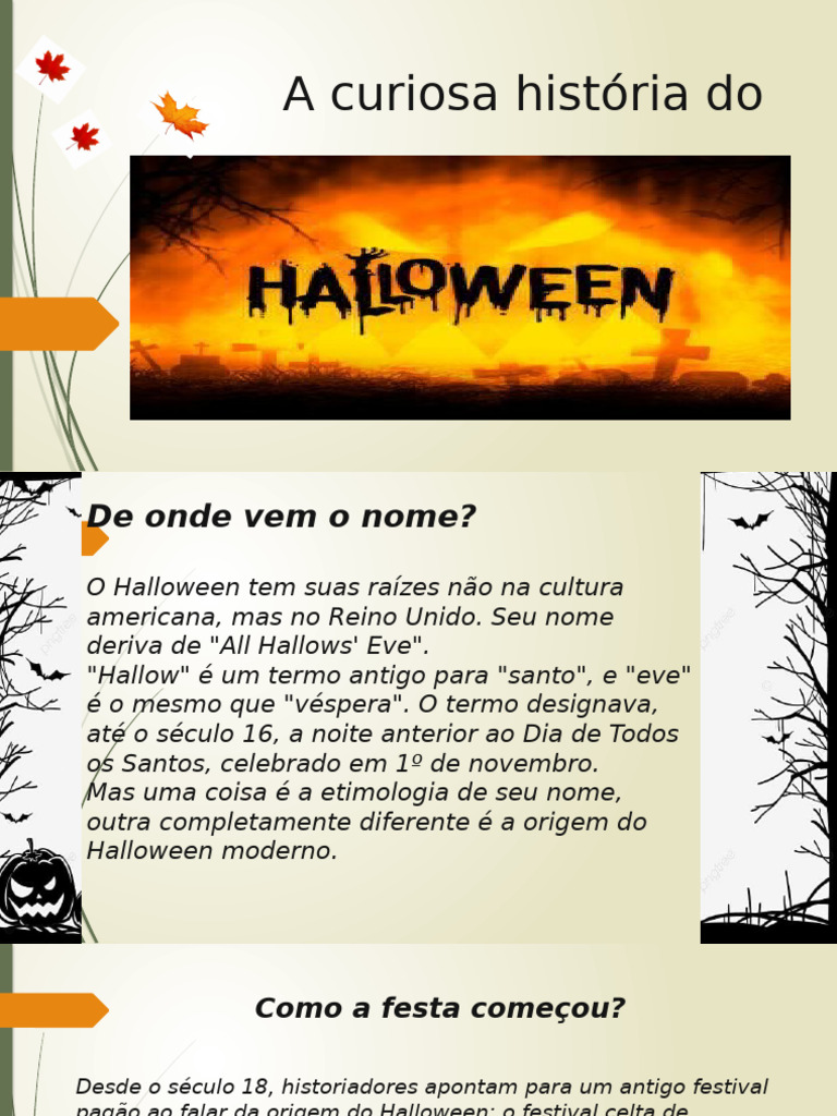 A Origem e Evolução do Halloween | PDF | Dia das Bruxas