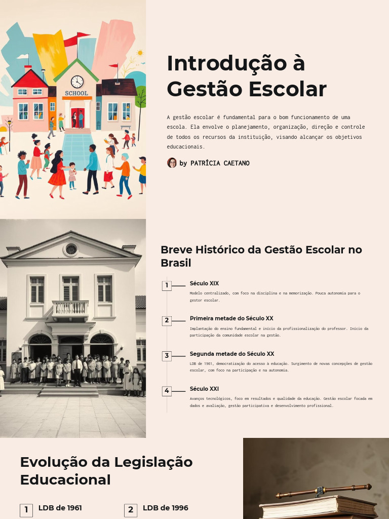 Gestão Escolar: História e Desafios | PDF | Orçamento | Gestão de ...