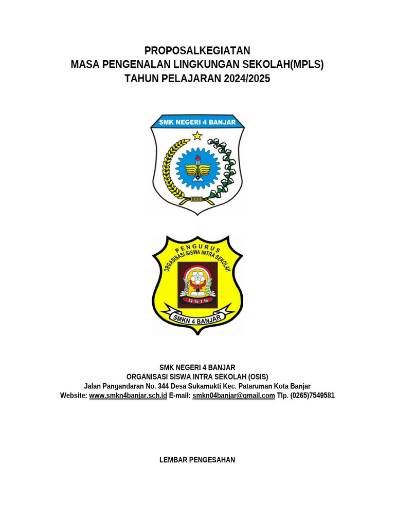 MPLS SMK Negeri 4 Banjar 2024/2025 | PDF