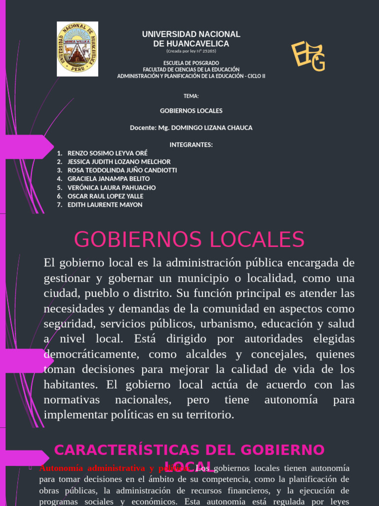 Importancia y Desafíos de Gobiernos Locales | PDF | Gobierno local ...