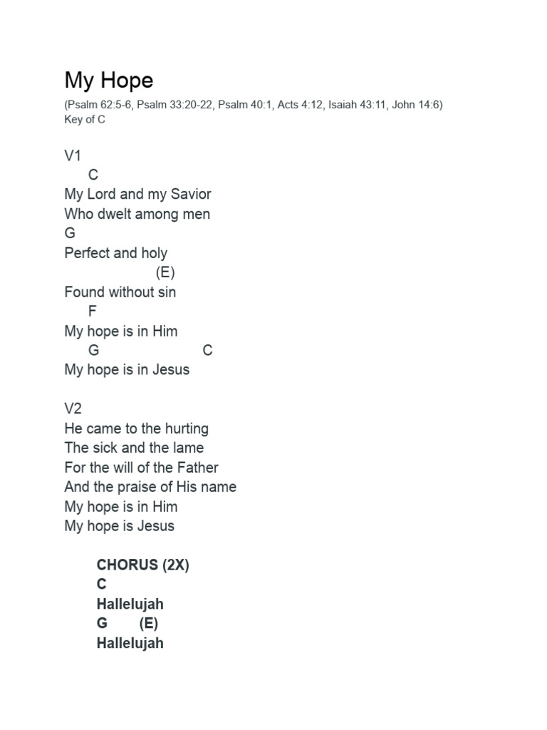 My Hope | PDF