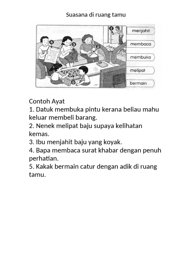 Suasana Di Ruang Tamu | PDF