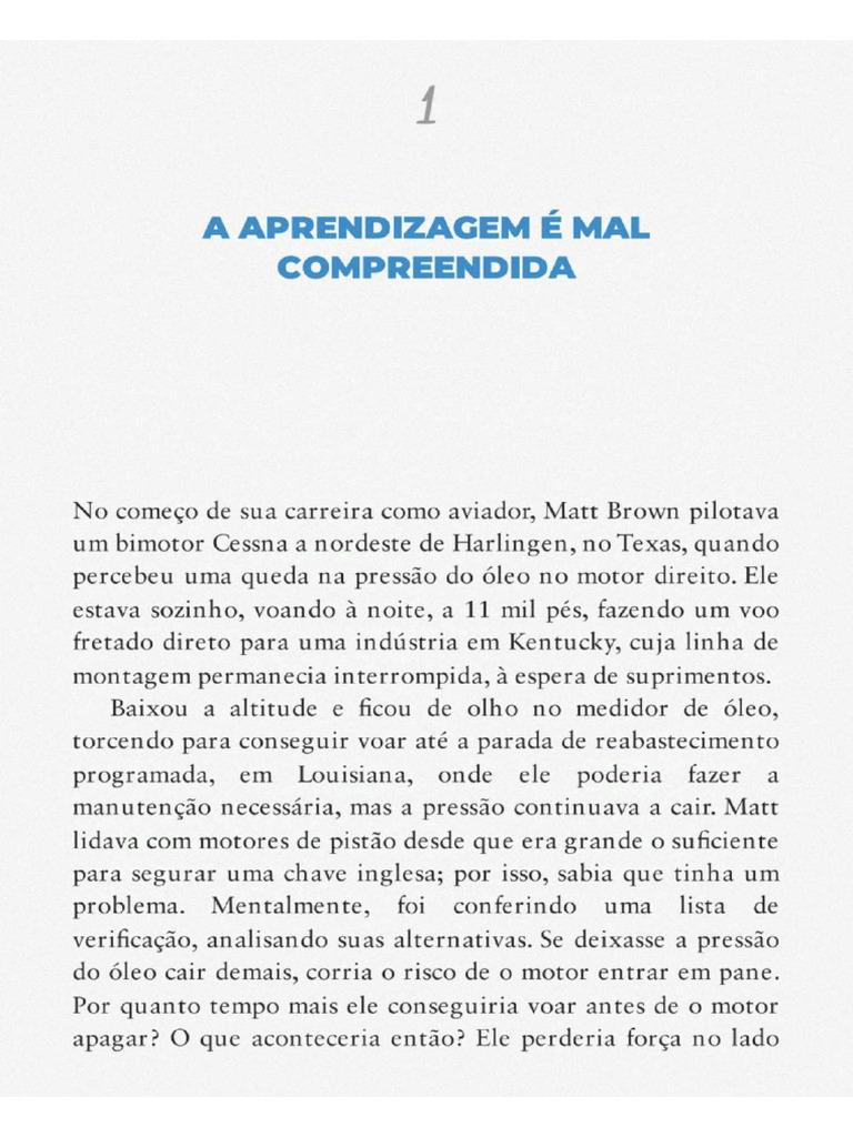 CAP.1 - Fixe o Conhecimento: A Ciência Da Aprendizagem Bem-Sucedida | PDF