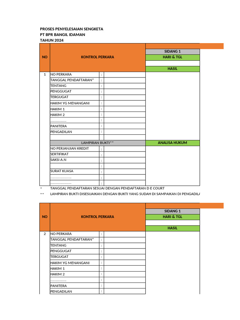 Proses Penyelesaian Sengketa BPR 2024 | PDF