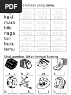 Latihan Asas Menulis 4-5-6 Tahun
