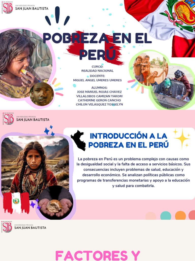 Causas y Soluciones a la Pobreza en Perú | PDF | Pobreza | Pobreza e ...