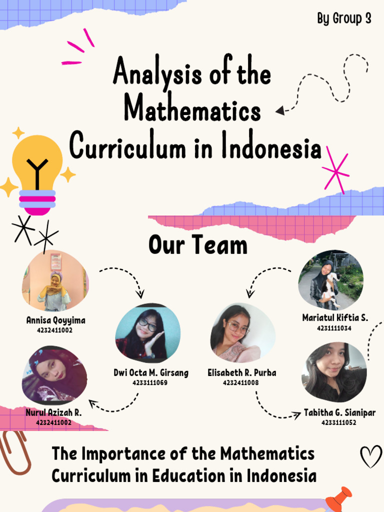 Analysis of The Mathematics Curriculum in Indonesia - Kel 3 | PDF ...