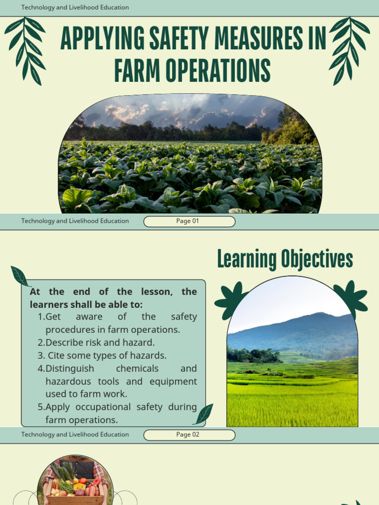 Farm Safety Measures and Practices | PDF | Occupational Safety And ...
