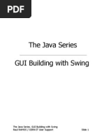 The Java Series: The Java Series. GUI Building With Swing Raul RAMOS / CERN-IT User Support Slide 1