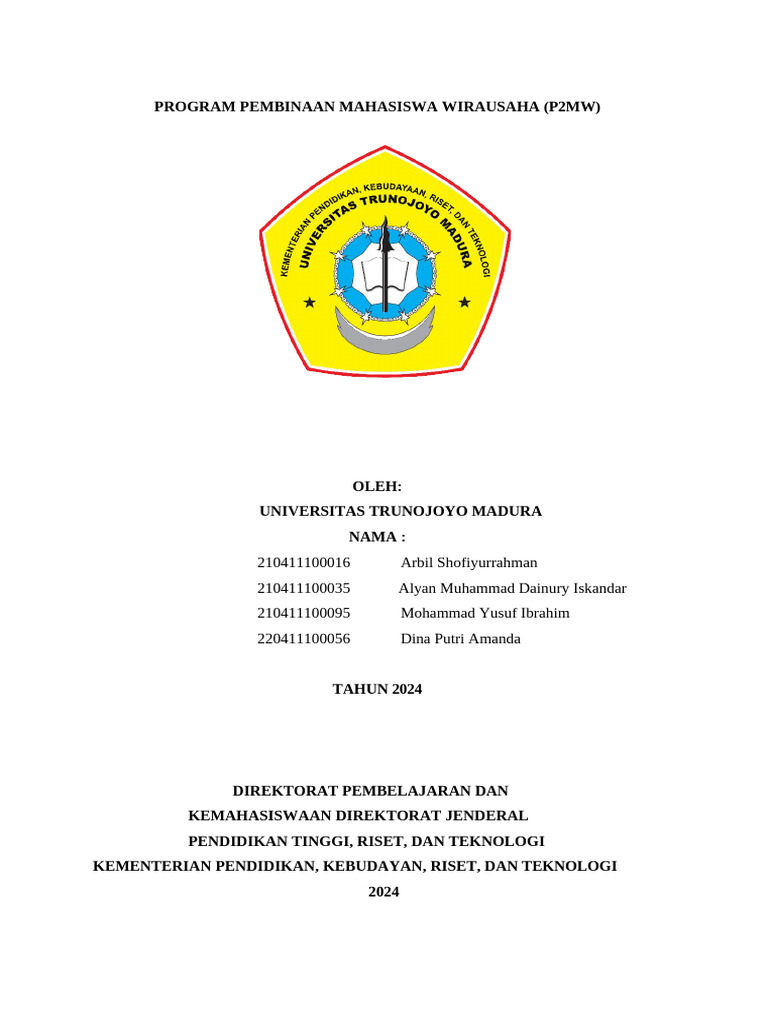 Program Pembinaan Mahasiswa Wirausaha | PDF
