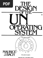 The Design of The Unix Operating System by Maurice J Bach