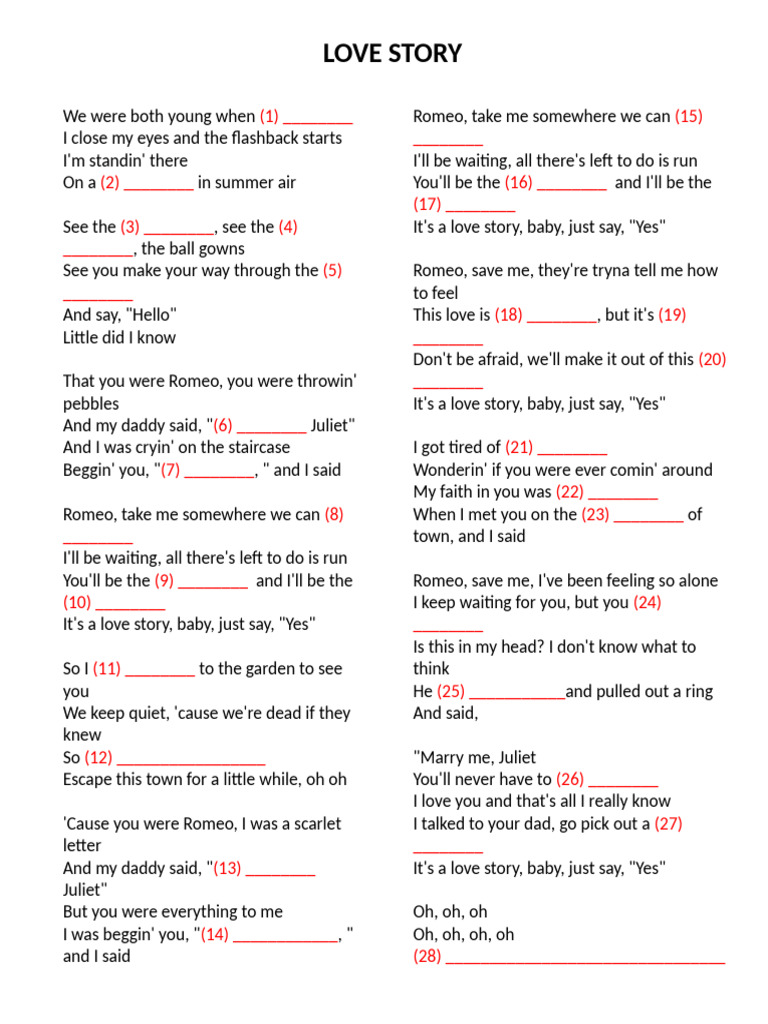 Love Story | PDF