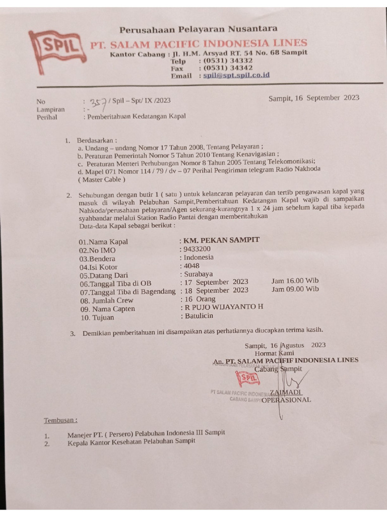 Kedatangan Kapal Spil Pdf