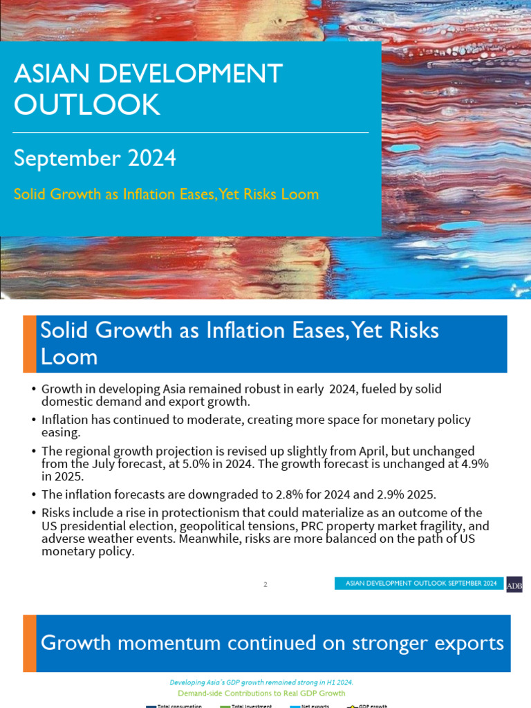 Adb Ind Pak 2025 Growth Sep 2024 Pdf Federal Reserve Vix