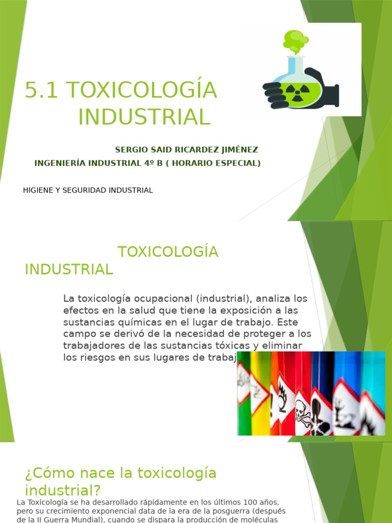 5.1 Toxicología Industrial | PDF