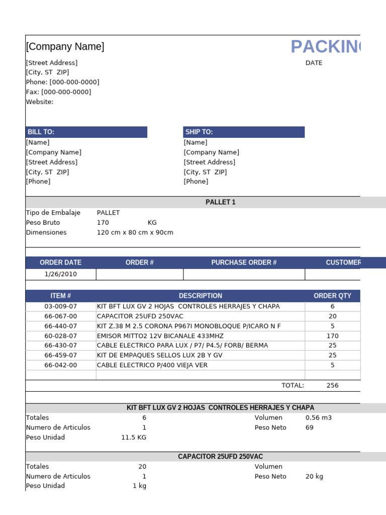 Packing Slip | PDF