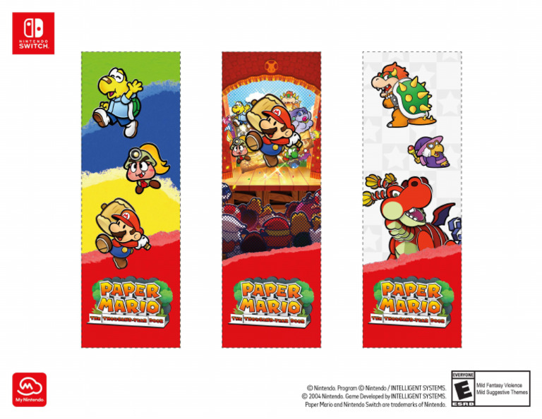 Paper_Mario_The_Thousand_Year_Door_Prinbable_Bookmarks | PDF