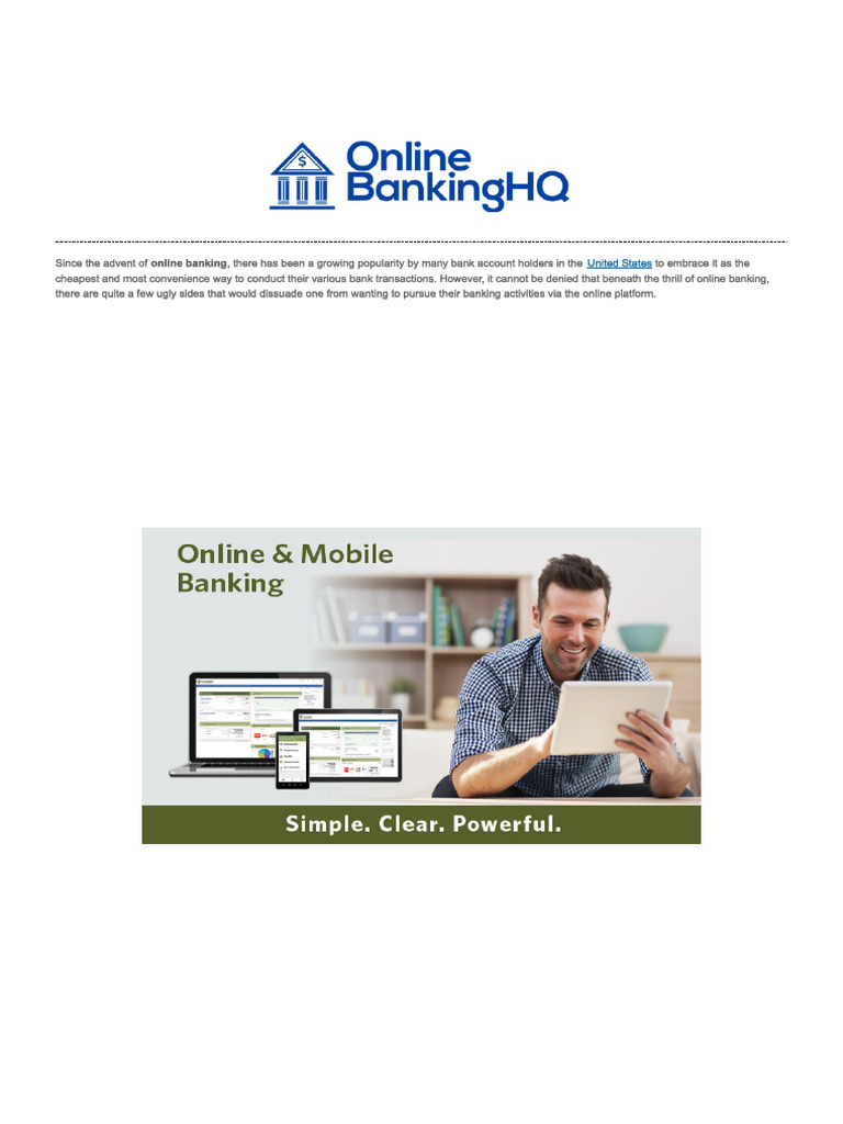 Online Banking | PDF | Online Banking | Banks & Banking