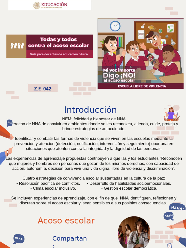 Todas y todos contra el acoso escolar | PDF