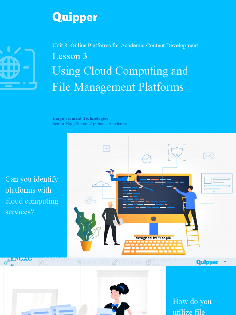 Using Cloud Computing and File Management Platforms: Lesson 3 | PDF ...