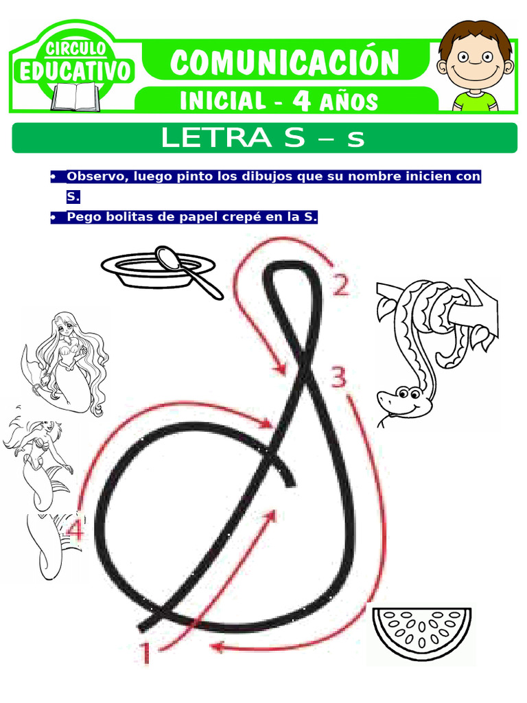 Actividades educativas con la letra S | PDF