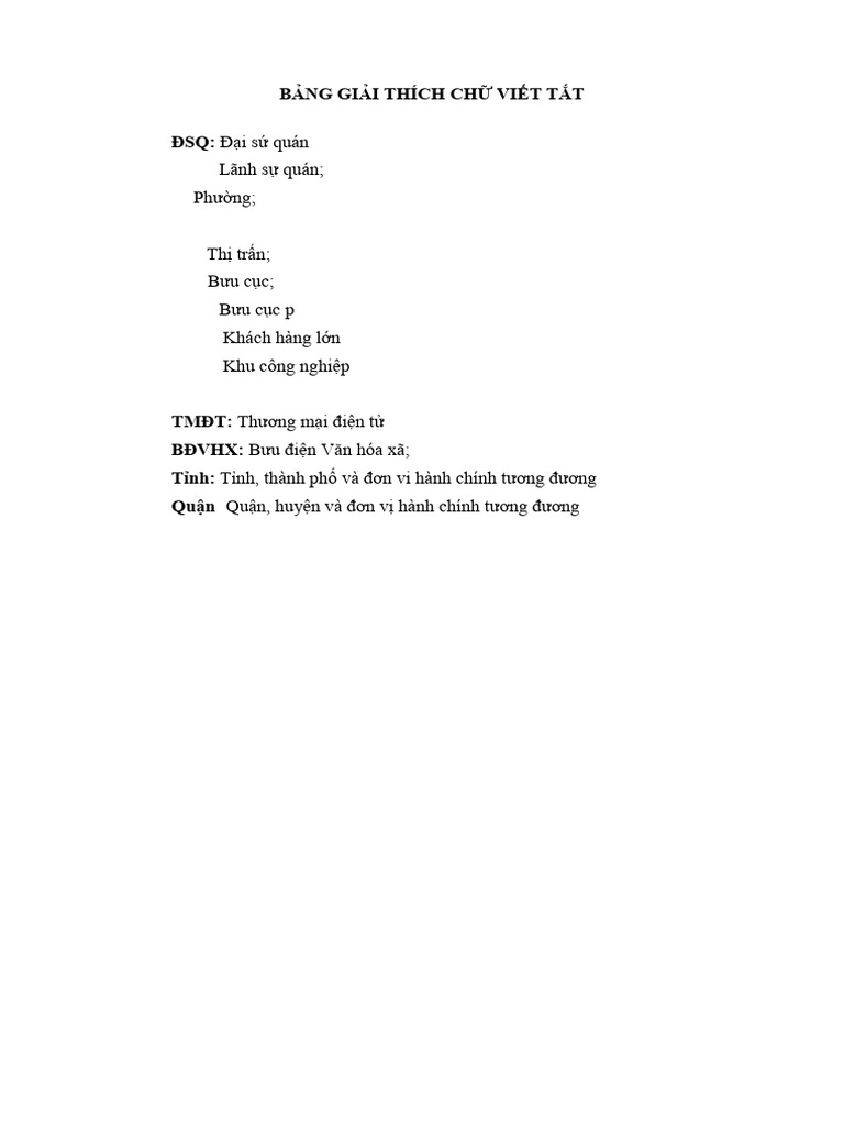Giai Thich Chu Viet Tat | PDF