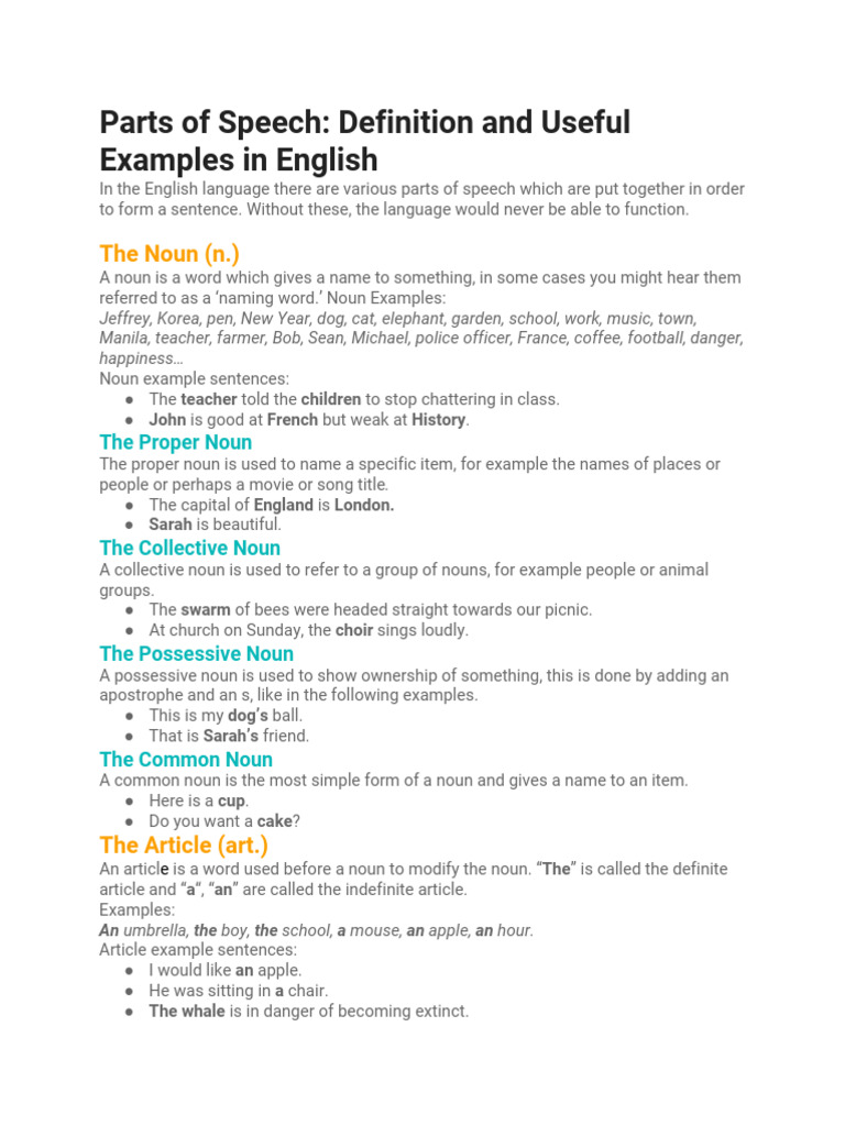 parts-of-speech-definition-and-useful-ex-pdf-pronoun-adjective